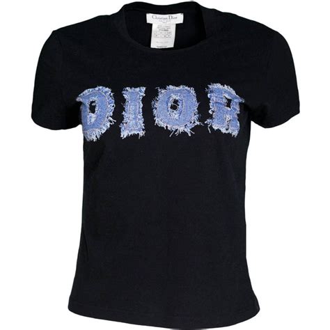 christian dior black t shirt women's|Christian Dior tops sale.